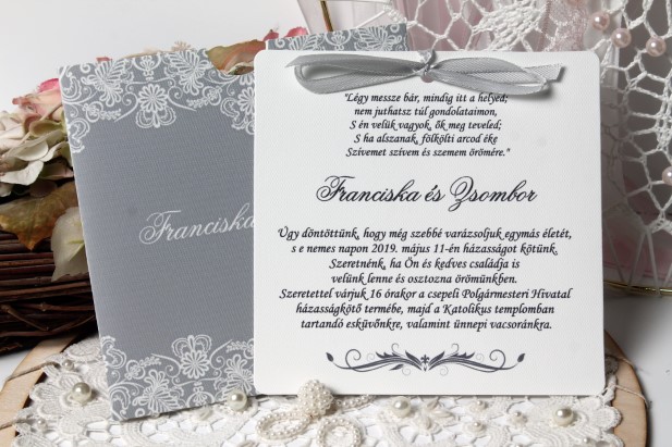 vintage esküvői meghívó tasakba-bent